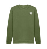 Khaki Men's Notch Gate Sweater