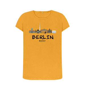 Mustard Berlin 25.2 Black Text Women's T-Shirt