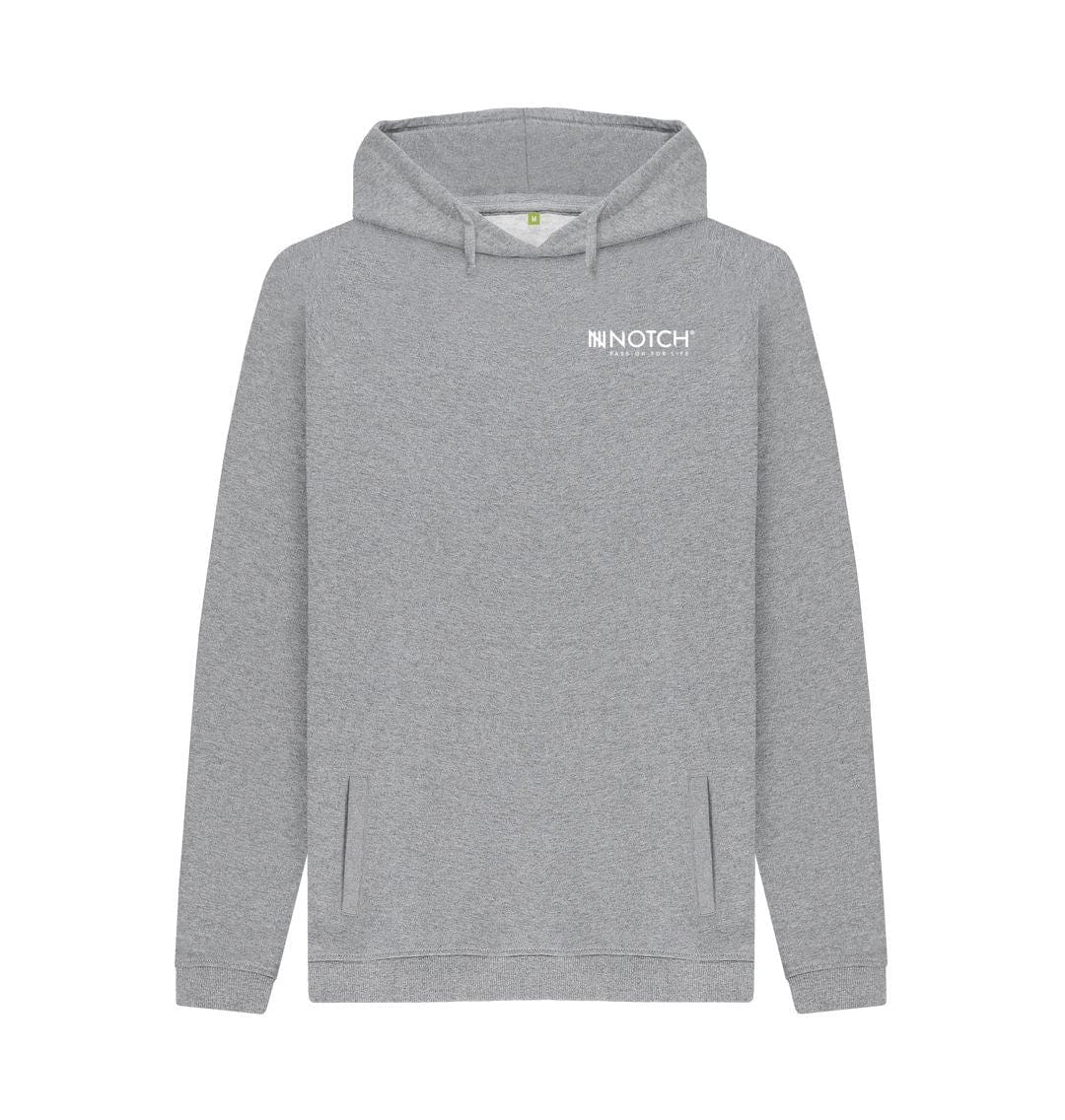 Light Heather Men's Small Logo Notch Hoodie