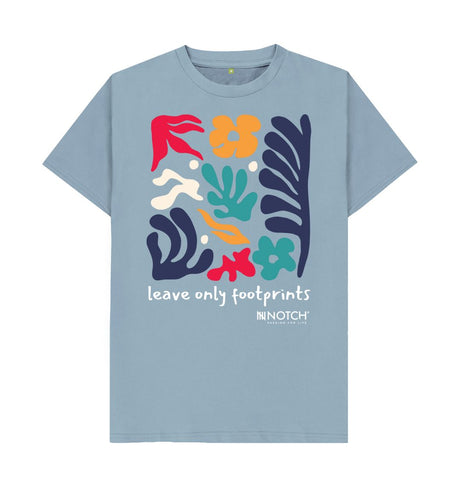 Stone Blue Men's Leave Only Footprints T-Shirt