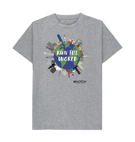 Athletic Grey Men's Run The World T-Shirt