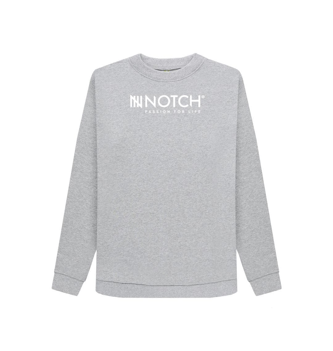 Light Heather Women's Notch Logo Jumper