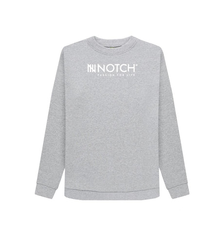 Light Heather Women's Notch Logo Jumper