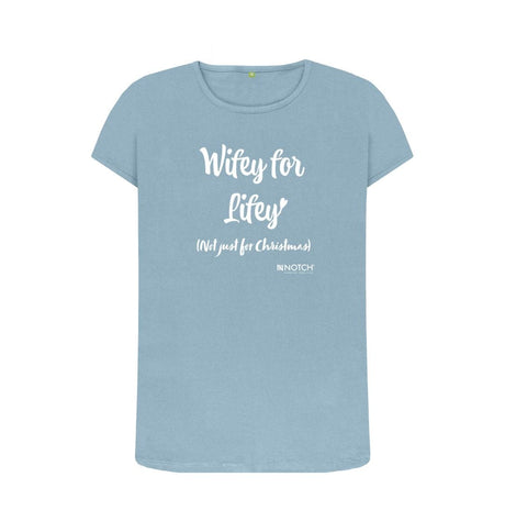 Stone Blue Women's Wifey For Lifey T-Shirt