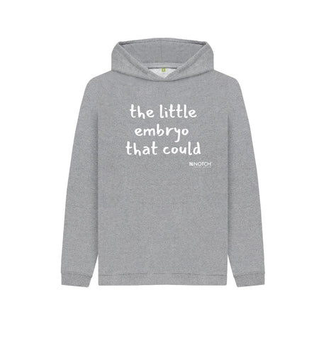 Athletic Grey Kid's Little Embryo Hoodie