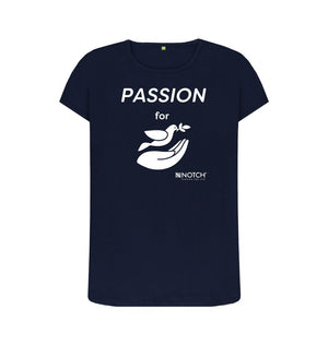 Navy Blue Women's Passion For Peace T-Shirt