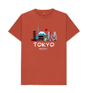 Rust Tokyo 26.2 White Text Men's T-Shirt