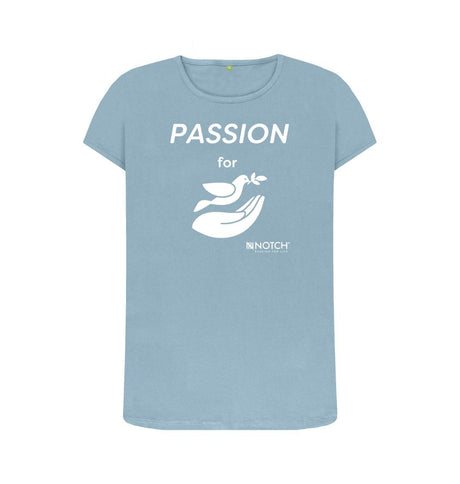 Stone Blue Women's Passion For Peace T-Shirt
