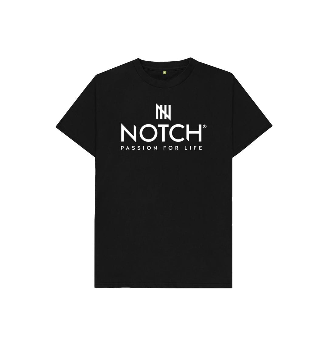 Black Kid's Notch Logo T-Shirt