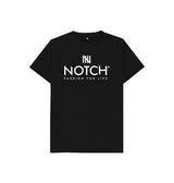 Black Kid's Notch Logo T-Shirt