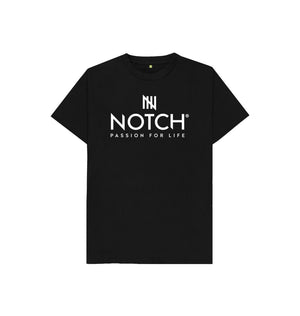 Black Kid's Notch Logo T-Shirt