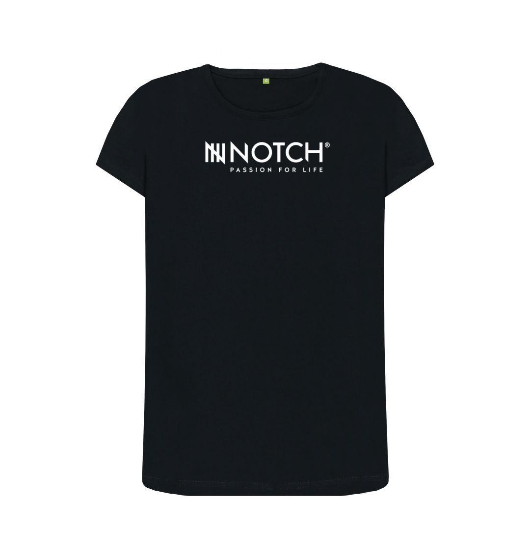 Black Women's Notch Logo T-Shirt