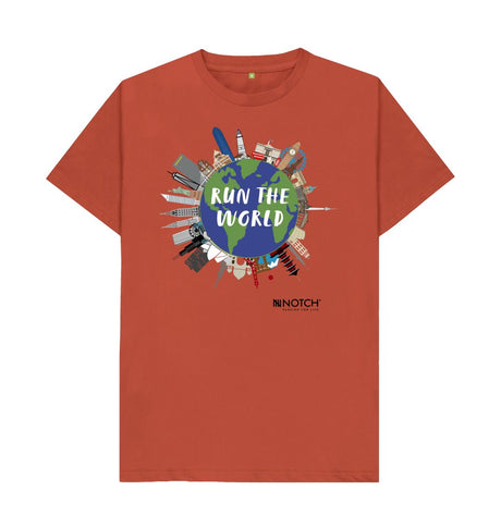 Rust Men's Run The World T-Shirt
