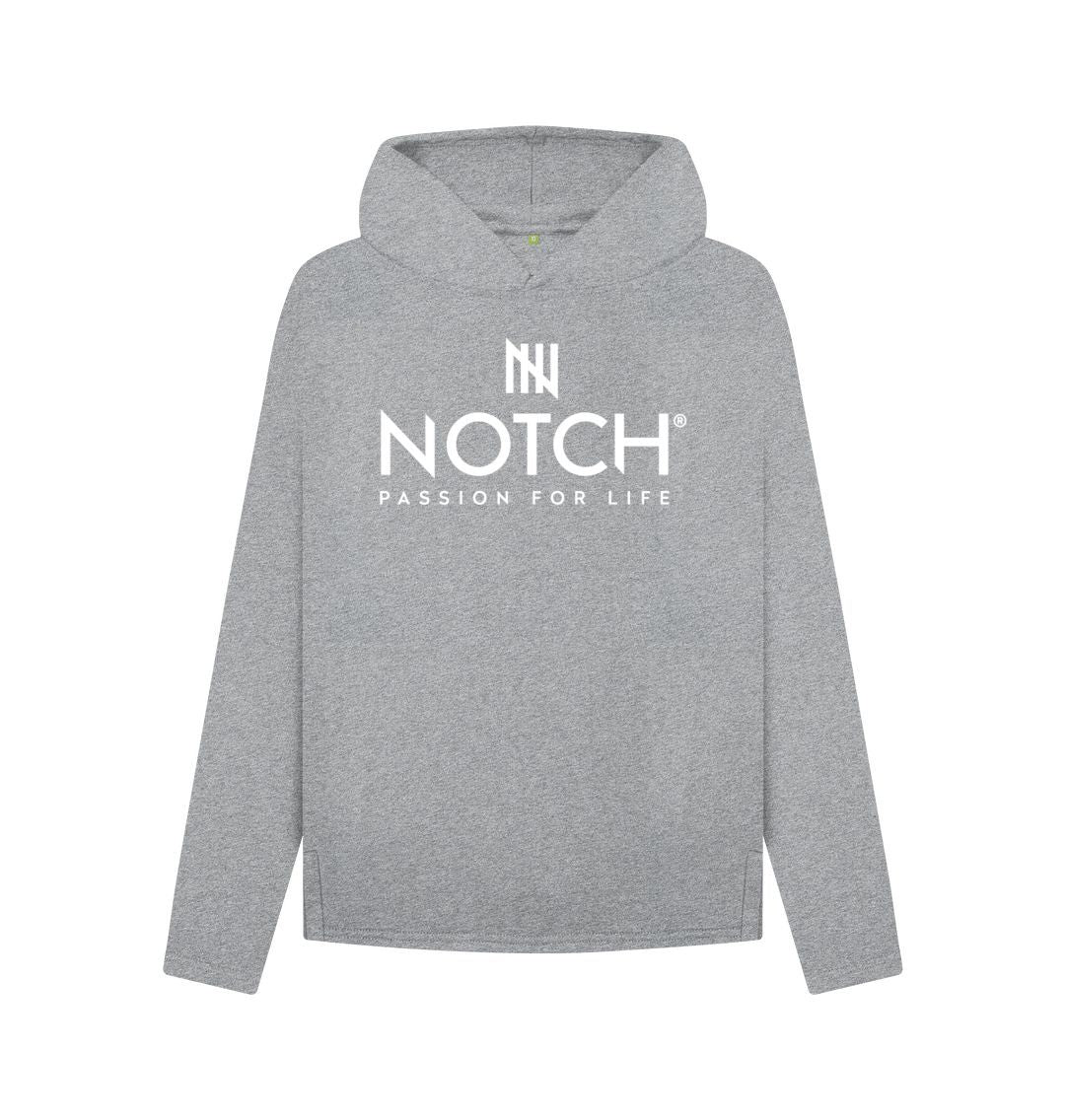 Athletic Grey Women's Relaxed Fit Notch Hoodie