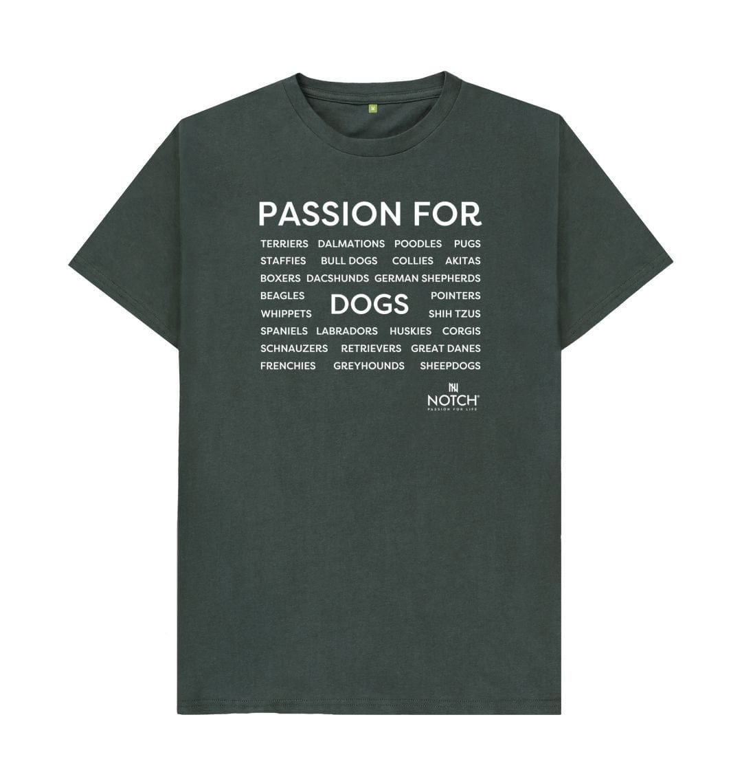 Dark Grey Men's Passion For Dogs T-Shirt