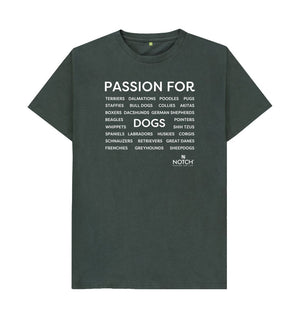 Dark Grey Men's Passion For Dogs T-Shirt