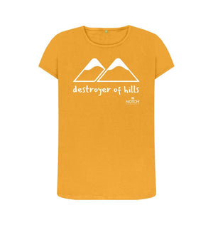Mustard women's Destroyer of Hills T-Shirt