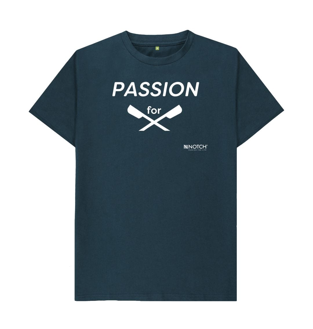 Denim Blue Men's Passion For Rowing T-Shirt