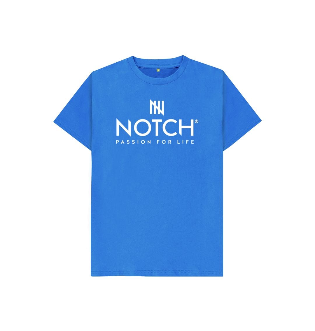 Bright Blue Kid's Notch Logo T-Shirt