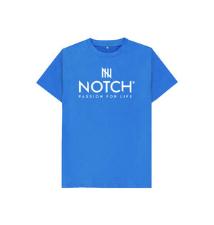 Bright Blue Kid's Notch Logo T-Shirt