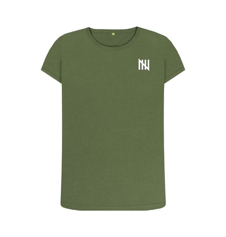 Khaki Women's Notch Gate T-Shirt