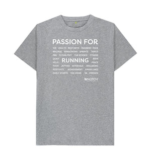 Athletic Grey Men's Passion For Running T-Shirt