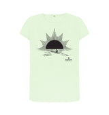 Pastel Green Women's Sunset T-Shirt