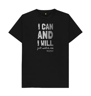 Black Men's I Can and I Will T-Shirt