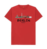 Red Berlin 26.2 Black Text Men's T-Shirt
