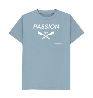 Stone Blue Men's Passion For Rowing T-Shirt