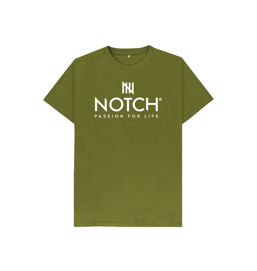 Moss Green Kid's Notch Logo T-Shirt