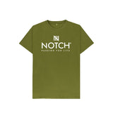 Moss Green Kid's Notch Logo T-Shirt