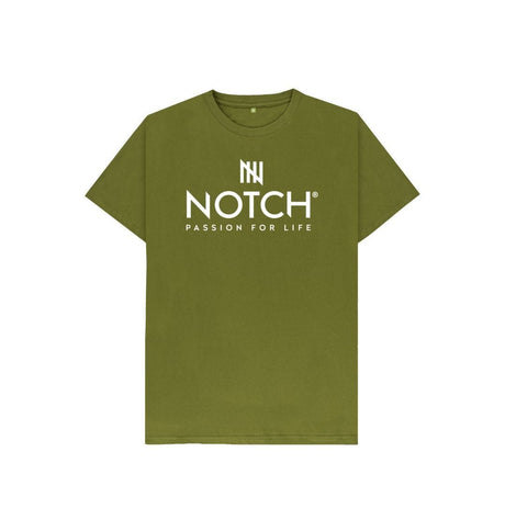 Moss Green Kid's Notch Logo T-Shirt
