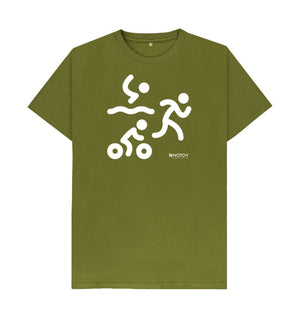 Moss Green Men's Triathlon T-Shirt