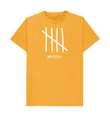 Mustard Men's All White Tally T-Shirt