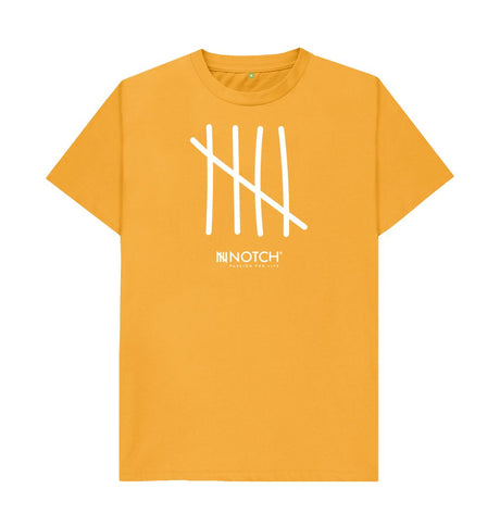 Mustard Men's All White Tally T-Shirt