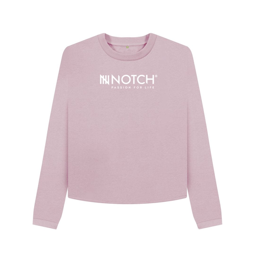Mauve Women's Boxy Notch Jumper