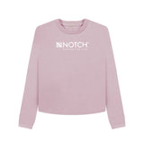 Mauve Women's Boxy Notch Jumper