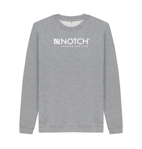 Light Heather Men's Notch Logo Sweater