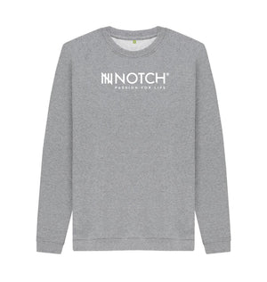 Light Heather Men's Notch Logo Sweater