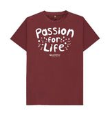 Red Wine Men's White Bubble Passion For Life T-Shirt