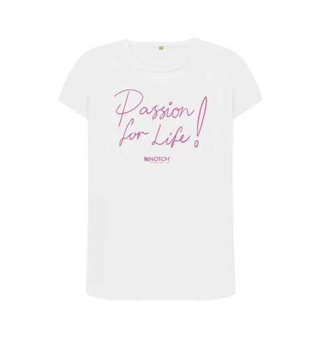 White Women's Pink Passion for Life