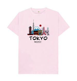 Pink Tokyo 26.2 Black Text Men's T-Shirt