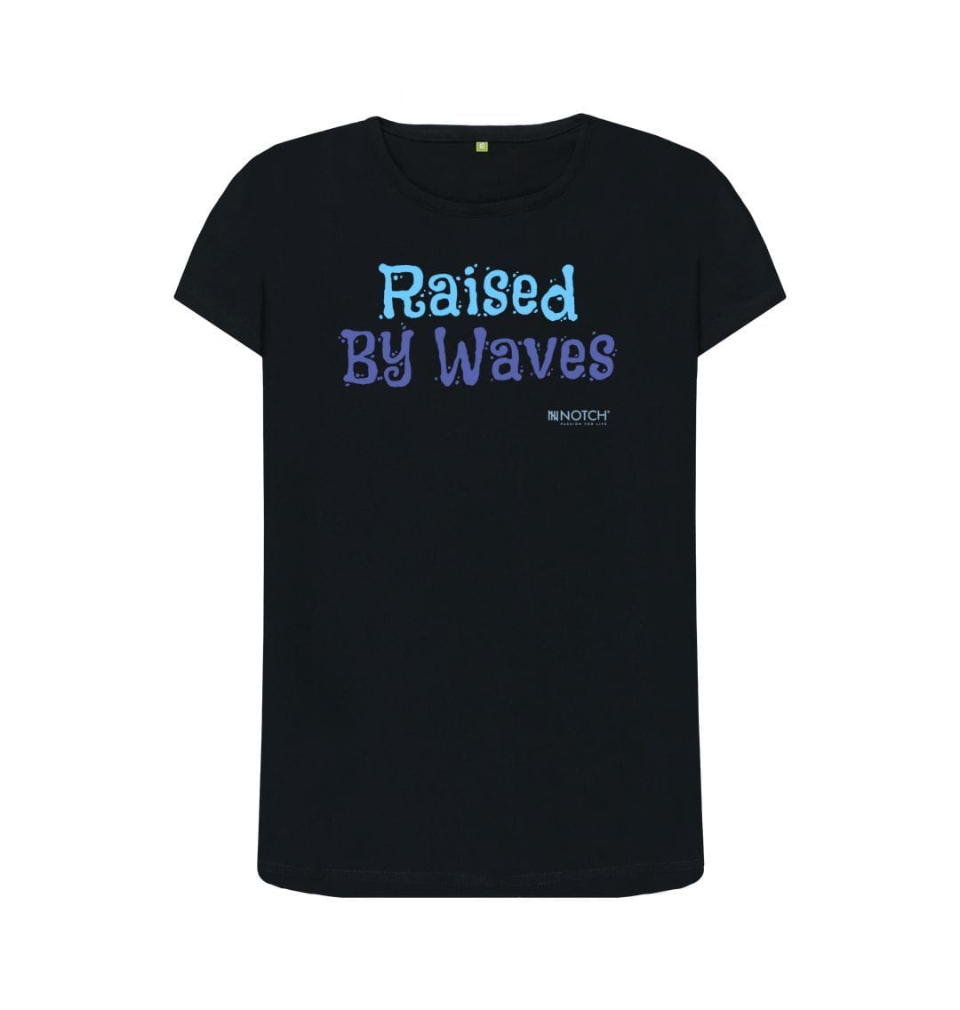 Black Women's Raised By Waves T-Shirt