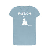 Stone Blue Women's Passion For Chess T-Shirt