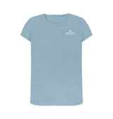 Stone Blue Women's Small Notch Logo T-Shirt