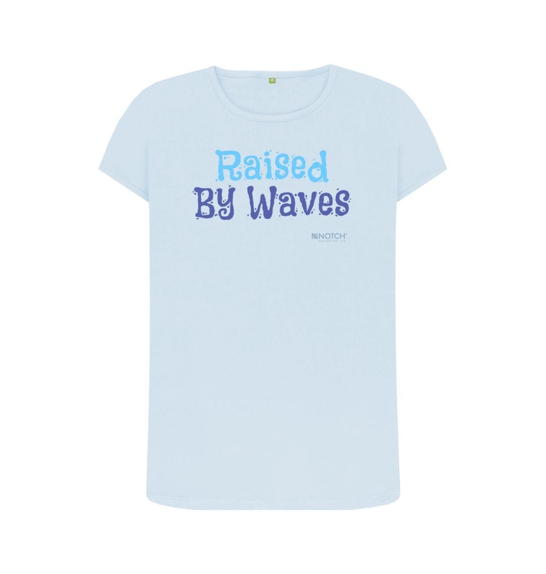 Sky Blue Women's Raised By Waves T-Shirt