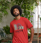 Men's 26.2 London Black Text T-Shirt