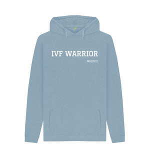 Stone Blue Men's IVF Warrior Hoodie