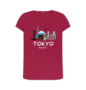 Cherry Tokyo 26.2 White Text Women's T-Shirt